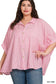 Vanilla Monkey - Plus Rayon Striped Short Sleeve Button Up Shirt: MOCHA / 3-3 (1XL/2XL-2XL/3XL)