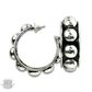 Pink Panache Brands - Western hoop earring: Silver