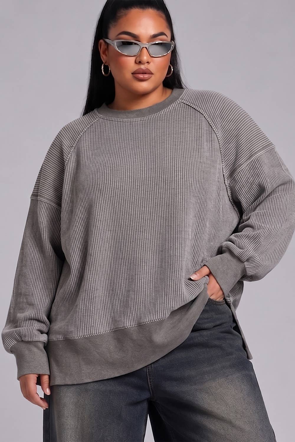 Plus Vintage Thermal Sweater