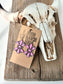 Western Style Squash Blossom Stone Dangle Earrings: Pink