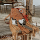 Countryside Co. - Chisholm Trail Cowhide and Tooled Leather Purse