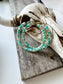 Hoop Stone Chip Earrings