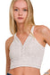 Washed Button V-Neck Tank