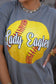 Custom Faux Glitter Softball Tee
