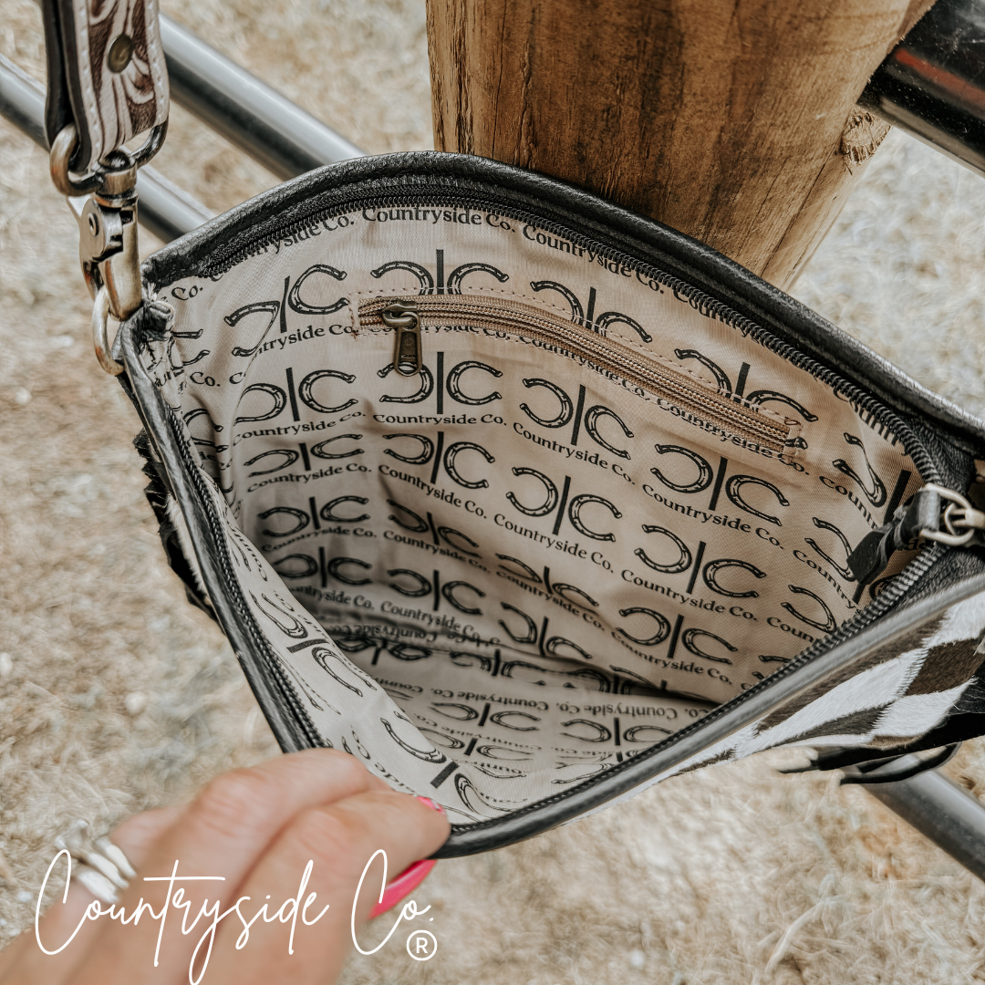 Countryside Co. - Rodeo Square Cowhide Checkered Purse