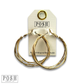 Pink Panache Brands - Cage wire hoop earring, last call: Silver
