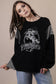 Oversized Western Graphic Top