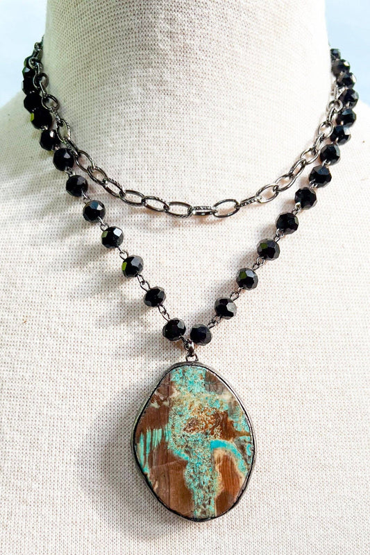 Dylan Designs - Paige Necklace Black