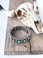 Turquoise Stone Studded Western Style Stretch Bracelet: Turquoise