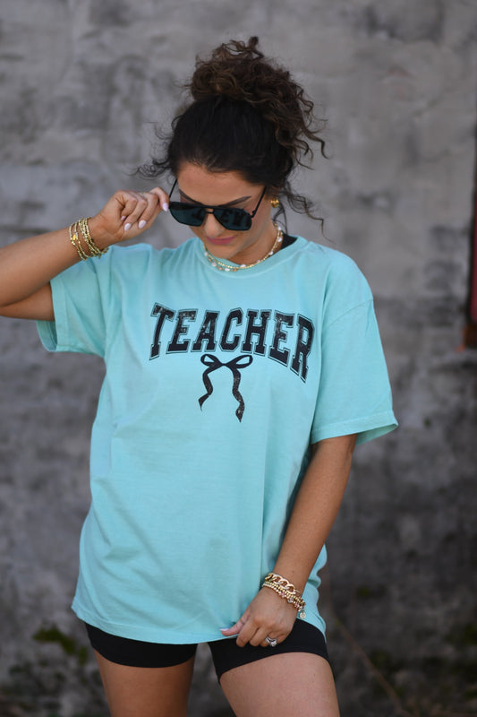 Teacher Bow Tee