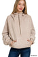 Washed Drawstring Hem Hoodie