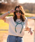 Turquoise Bow Tee