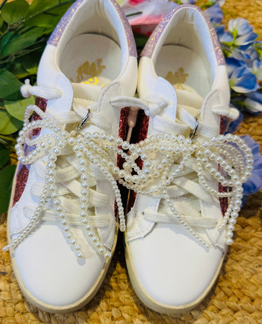 **SALE** Jumbo Pearl Bow Shoe Charms