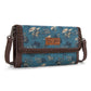 WG Vintage Retro Cowboy Cool Print Wallet/Crossbody - Jean