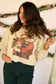 Santa Hugging Bull Sweatshirt