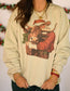Santa Hugging Bull Sweatshirt
