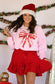 Candy Cane Bow Sweatshirt