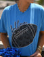Dallas Faux Glitter Football Tee