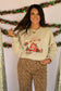 Santa Flying Over Barn Sweatshirt