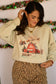 Santa Flying Over Barn Sweatshirt