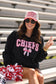 Chiefs Gingham Bow Sweatshirt