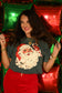 Vintage Candy Cane Santa Tee/Long Sleeve