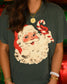Vintage Candy Cane Santa Tee/Long Sleeve