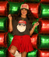 Merry Santa Trucker Hat Tee/Long Sleeve Tee