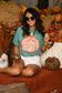 Lace Floral Pumpkin Tee