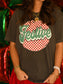Festive Checkered Tee/Long Sleeve