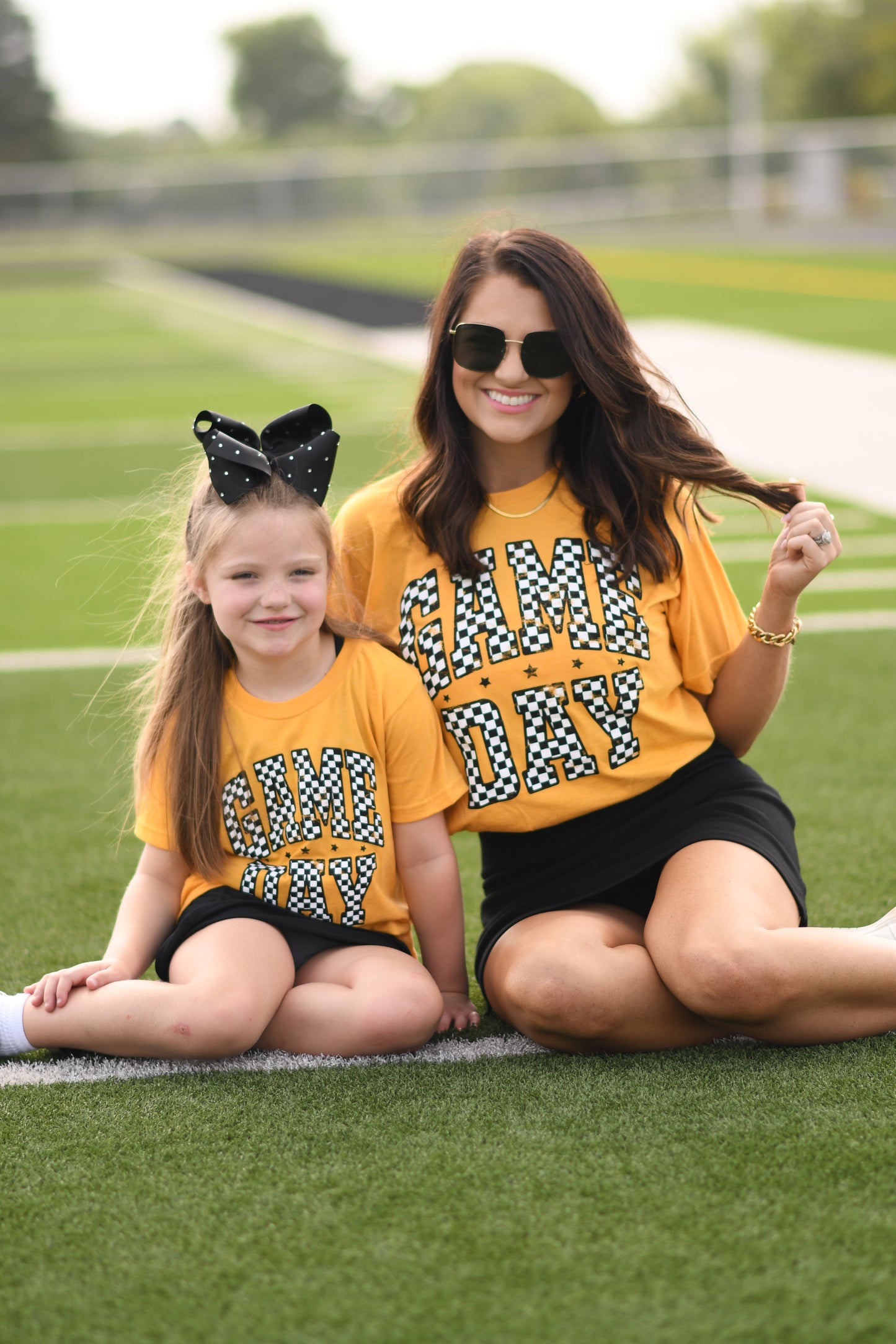 RTS Gold Checkered Game Day Tee