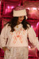 Pink Candy Cane Bow Sweatshirt/Tee