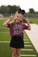 RTS Maroon Checkered Game Day Tee