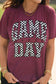 RTS Maroon Checkered Game Day Tee