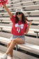 **SALE** RTS Red Game Day Bow Tee