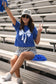 **SALE** RTS Blue Game Day Bow Tee