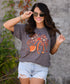 Fall Floral Stethoscope Tee