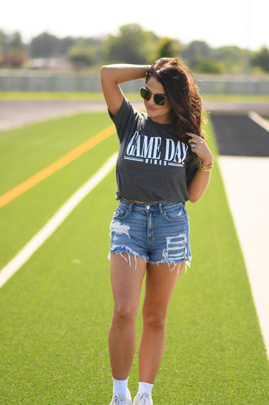 **SALE** RTS Charcoal Game Day Vibes Tee