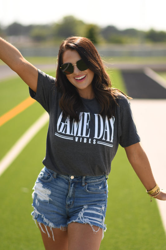 **SALE** RTS Charcoal Game Day Vibes Tee