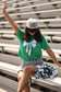 **SALE** RTS Green Game Day Bow Tee