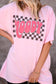 Moody Checkered Tee
