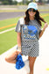 Checkered Royal Helmet Tee
