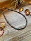 18-Inch Sterling Silver Pearl Necklace – Mixed Turquoise & Spiny Oyster (5mm)