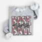 Baseball Family Member Sweatshirt FAUX embroidery - Multiple Styles