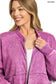 Acid Washed Fleece Jacket