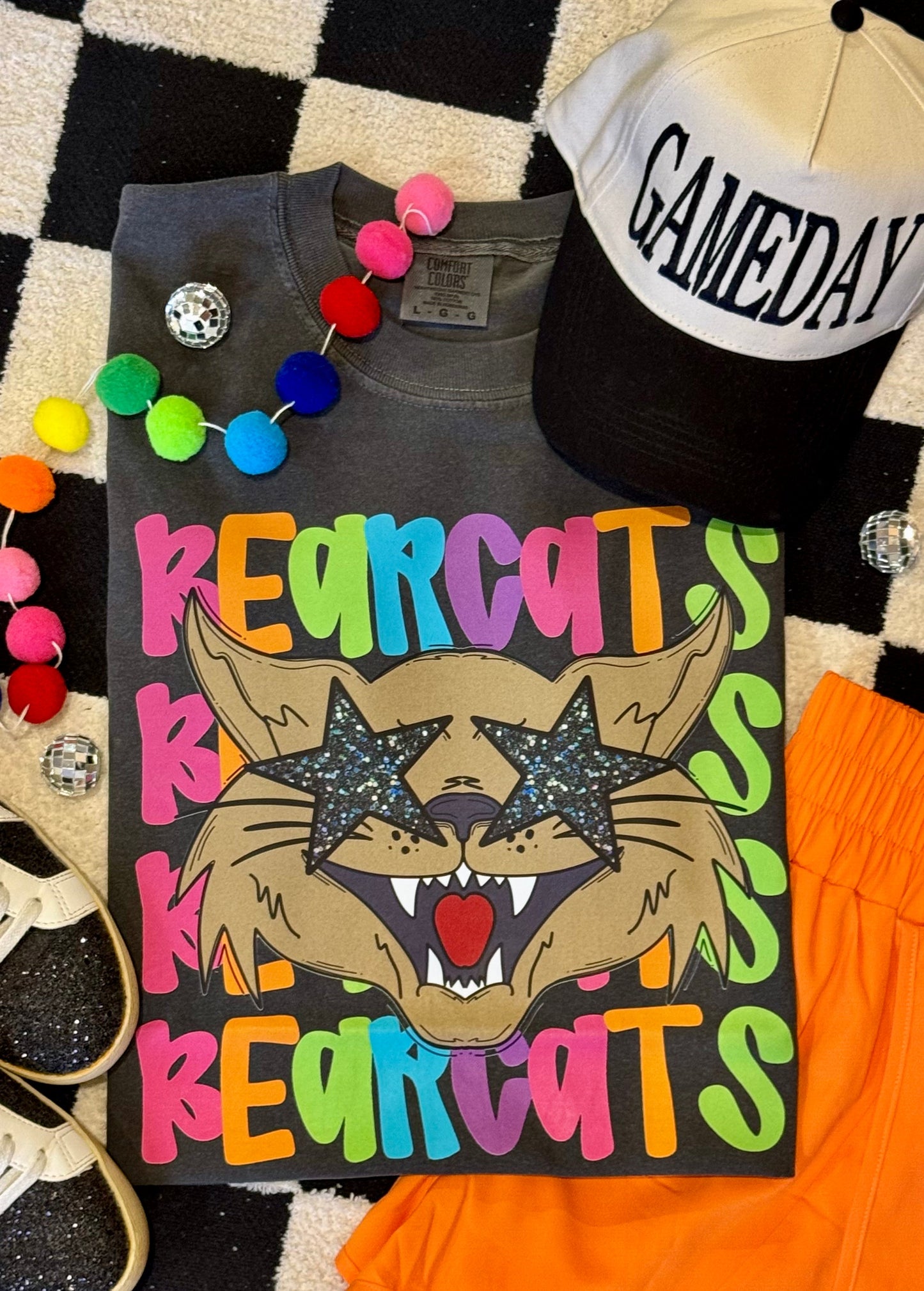 Bearcats Neon Mascot Tee