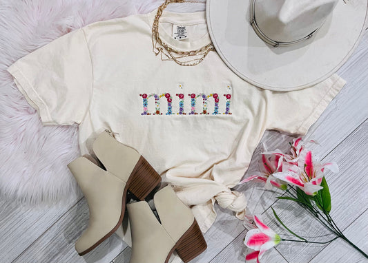Mimi Floral Embroidered Tee