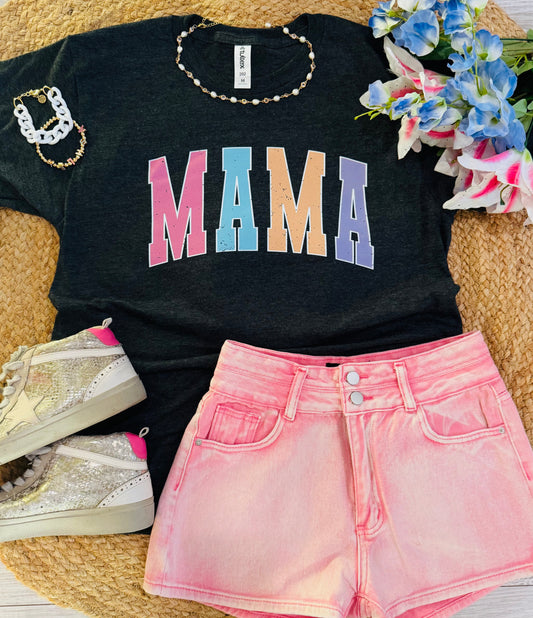 Mama Color Block Tee