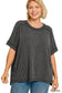 Plus - Washed Ribbed Top (2 colors)