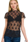 Lace See-Through Layering Top